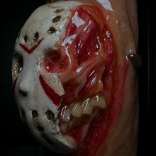 Cargar imagen en el visor de la galería, Crystal Lake Killer Friday the 13th Inspired Jason Half Mask Lighter Sleeve Artist choice