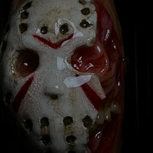 Cargar imagen en el visor de la galería, Crystal Lake Killer Friday the 13th Inspired Jason Half Mask Lighter Sleeve Artist choice