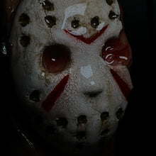 Cargar imagen en el visor de la galería, Crystal Lake Killer Friday the 13th Inspired Jason Half Mask Lighter Sleeve Artist choice